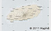 Shaded Relief Map of Cheju-Do, lighten, semi-desaturated