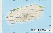 Shaded Relief Map of Cheju-Do, physical outside