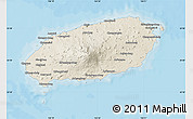Shaded Relief Map of Cheju-Do, political outside