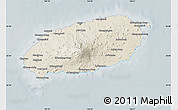 Shaded Relief Map of Cheju-Do, semi-desaturated