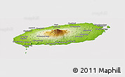 Physical Panoramic Map of Cheju-Do, cropped outside
