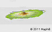 Physical Panoramic Map of Cheju-Do, lighten, desaturated