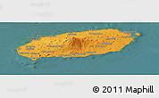 Political Panoramic Map of Cheju-Do, satellite outside