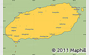 Savanna Style Simple Map of Cheju-Do, cropped outside