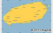 Savanna Style Simple Map of Cheju-Do, single color outside