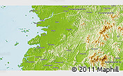Physical 3D Map of Chollabuk-Do