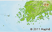 Physical 3D Map of Chollanam-Do