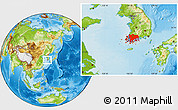 Physical Location Map of Chollanam-Do