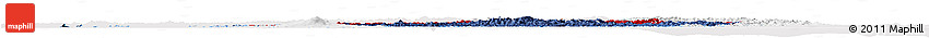 Flag Horizon Map of South Korea, flag centered