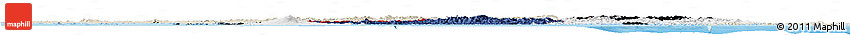 Flag Horizon Map of South Korea, shaded relief outside, bathymetry sea Flag Horizon Map of South Korea, shaded relief outside, bathymetry sea