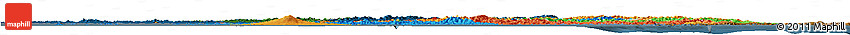 Political Horizon Map of South Korea, darken