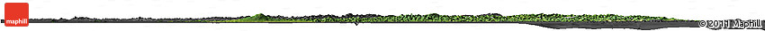 Satellite Horizon Map of South Korea, darken, desaturated