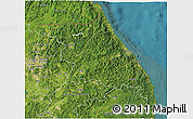 Satellite 3D Map of Kang-Won-Do