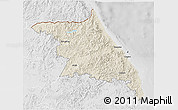 Shaded Relief 3D Map of Kang-Won-Do, lighten, desaturated