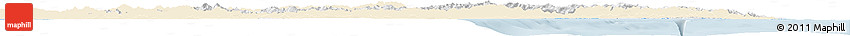 Classic Style Horizon Map of Kang-Won-Do, single color outside