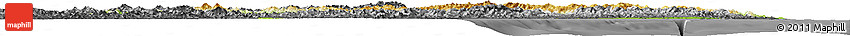 Physical Horizon Map of Kang-Won-Do, darken, desaturated