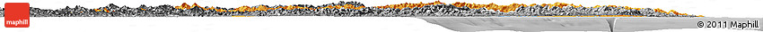 Political Horizon Map of Kang-Won-Do, desaturated