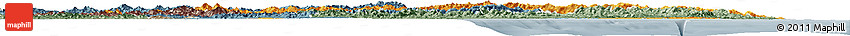 Political Horizon Map of Kang-Won-Do, semi-desaturated