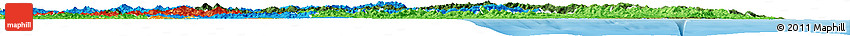 Satellite Horizon Map of Kang-Won-Do, political outside