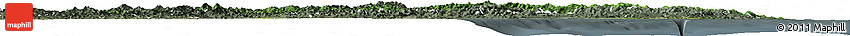 Satellite Horizon Map of Kang-Won-Do, semi-desaturated