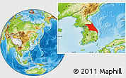 Physical Location Map of Kang-Won-Do