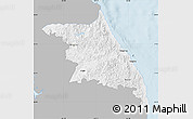 Gray Map of Kang-Won-Do, single color outside
