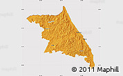 Political Map of Kang-Won-Do, cropped outside
