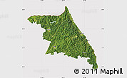 Satellite Map of Kang-Won-Do, cropped outside