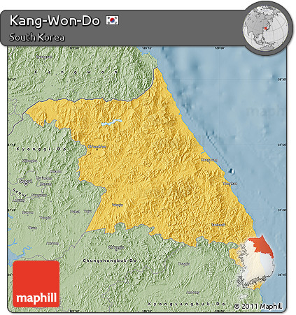 Savanna Style Map of Kang-Won-Do