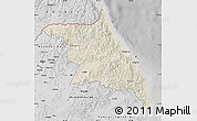 Shaded Relief Map of Kang-Won-Do, desaturated