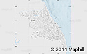 Silver Style Map of Kang-Won-Do, single color outside
