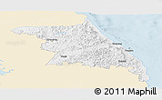 Classic Style Panoramic Map of Kang-Won-Do, single color outside