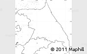 Blank Simple Map of Kang-Won-Do, no labels
