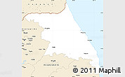 Classic Style Simple Map of Kang-Won-Do