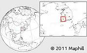 Blank Location Map of Kwangju