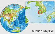 Physical Location Map of Kwangju