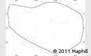 Blank Simple Map of Kwangju, no labels