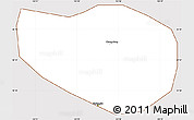 Classic Style Simple Map of Kwangju, cropped outside
