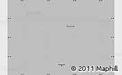 Gray Simple Map of Kwangju, single color outside