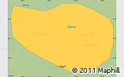 Savanna Style Simple Map of Kwangju