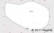 Silver Style Simple Map of Kwangju, cropped outside