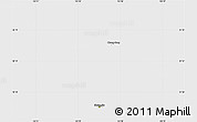 Silver Style Simple Map of Kwangju, single color outside