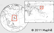 Blank Location Map of South Korea, within the entire continent