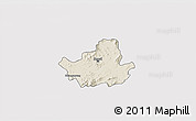 Shaded Relief 3D Map of Seoul, cropped outside