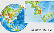 Physical Location Map of Taegu