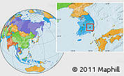 Political Location Map of Taegu