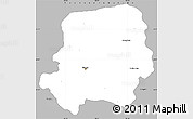 Gray Simple Map of Taegu