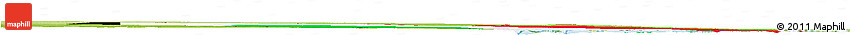 Flag Horizon Map of Kuwait, physical outside, flag centered