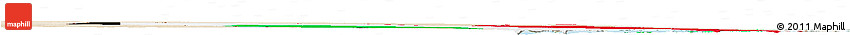 Flag Horizon Map of Kuwait, satellite outside, bathymetry sea, flag centered