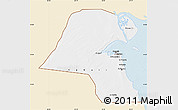 Classic Style Map of Kuwait, single color outside
